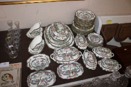 A quantity of Coalport 'Indian Tree' pattern dinnerware - some AF