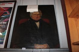 Oil on canvas portrait study depicting Cp. Robert Jump, info verso states copied by H.S. Swabey AF