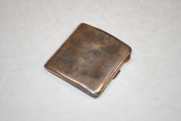 A silver cigarette case, 99.5gms