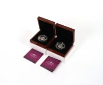Two 2013 silver crowns commemorating the Christening of HRH Prince George Alexander Louis of