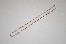 A 9ct gold necklace, 6.5gms total weight