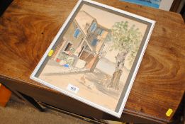 A watercolour study of Corfu