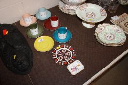 A Royal Crown Derby Imari pattern side plate; a Royal Crown Derby 'Derby Posies' pin dish; and