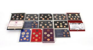 A quantity of various proof coin packs