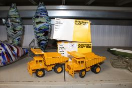 Two Caterpillar Maudenkipper ctas,769 boxed models