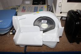 A meat slicer