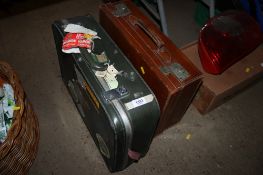 Two vintage suitcases