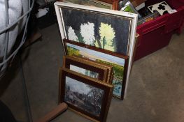 A collection of various pictures and prints