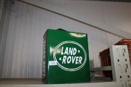 A reproduction Land Rover fuel can (215)