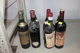 A collection of various wine to include Chateau Cantenac, Brown 1971, Torres Coronas 2002, Chateau