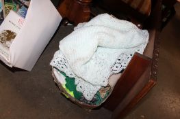 A box of various fabric to include Liberty