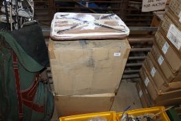 Two boxes of hanging laundry basket organisers