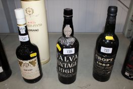 A bottle of Dalva 1968 vintage port
