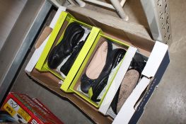 Three pairs of various shoes