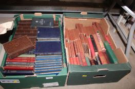 Two boxes of various books