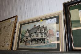 Cecil Sach, watercolour study of Ipswich