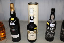 A bottle of Ramos Pinto Adriano port in original box