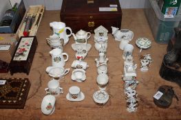A collection of various crested china to include Grafton etc.