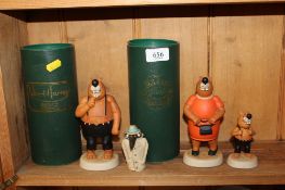 Three Robert Harrop figures, 'The Three Bears' two original boxes and a Studio Pottery figure of a