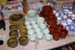 A quantity of various tea and dinnerware to include Celtic, Woodsware etc.
