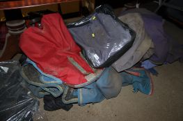 A quantity of various Horse blankets
