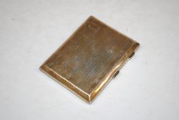 A silver cigarette case, 151gms