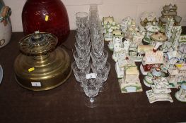 A quantity of Thomas Webb crystal glassware