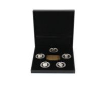Her Majesty Queen Elizabeth II 90th Birthday silver crown set comprising five coins No.0096-2016