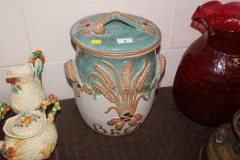 A Canterbury pottery bread crock