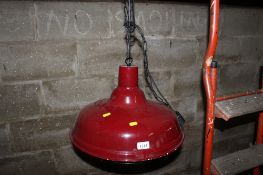 An enamel light shade