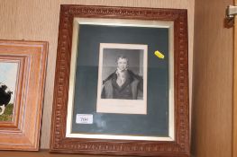 After E. Scriven, framed and glazed print of Sir Humphrey Davy