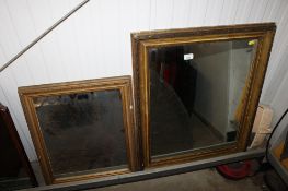 Two gilt framed wall mirrors