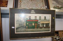 Andre Renoux, pencil signed limited edition coloured lithograph 154/250