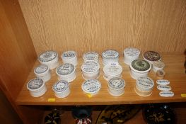 A collection of Victorian and other ceramic advertising pots