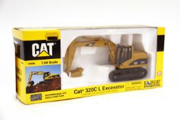 A NORSCOT 1:50 CAT 320C L Excavator. Collectible Die-Cast Model Replica 55096 with original box.