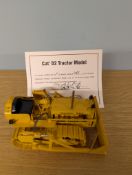 A CCM 1:24 Caterpillar D2/5U Tractor with Hydraulic Blade. All Brass Model. S/N: 045/300 with