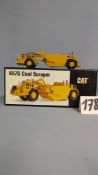 A CCM 1:87 CAT 657G Coal Scraper. Precision All Brass Model. S/N: 207/357 with original box &