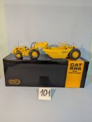 A CCM 1:48 CAT 666 Wheel Tractor-Scraper. Precision Die-Cast Model. S/N: 054/600 with original box &
