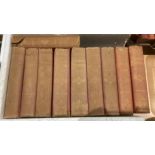 Contents to foam tray - ten volumes of Chamber's Encyclopaedia New Edition published 1927 (CWH Ref: