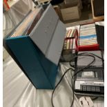 A Panasonic Slimline portable cassette recorder,