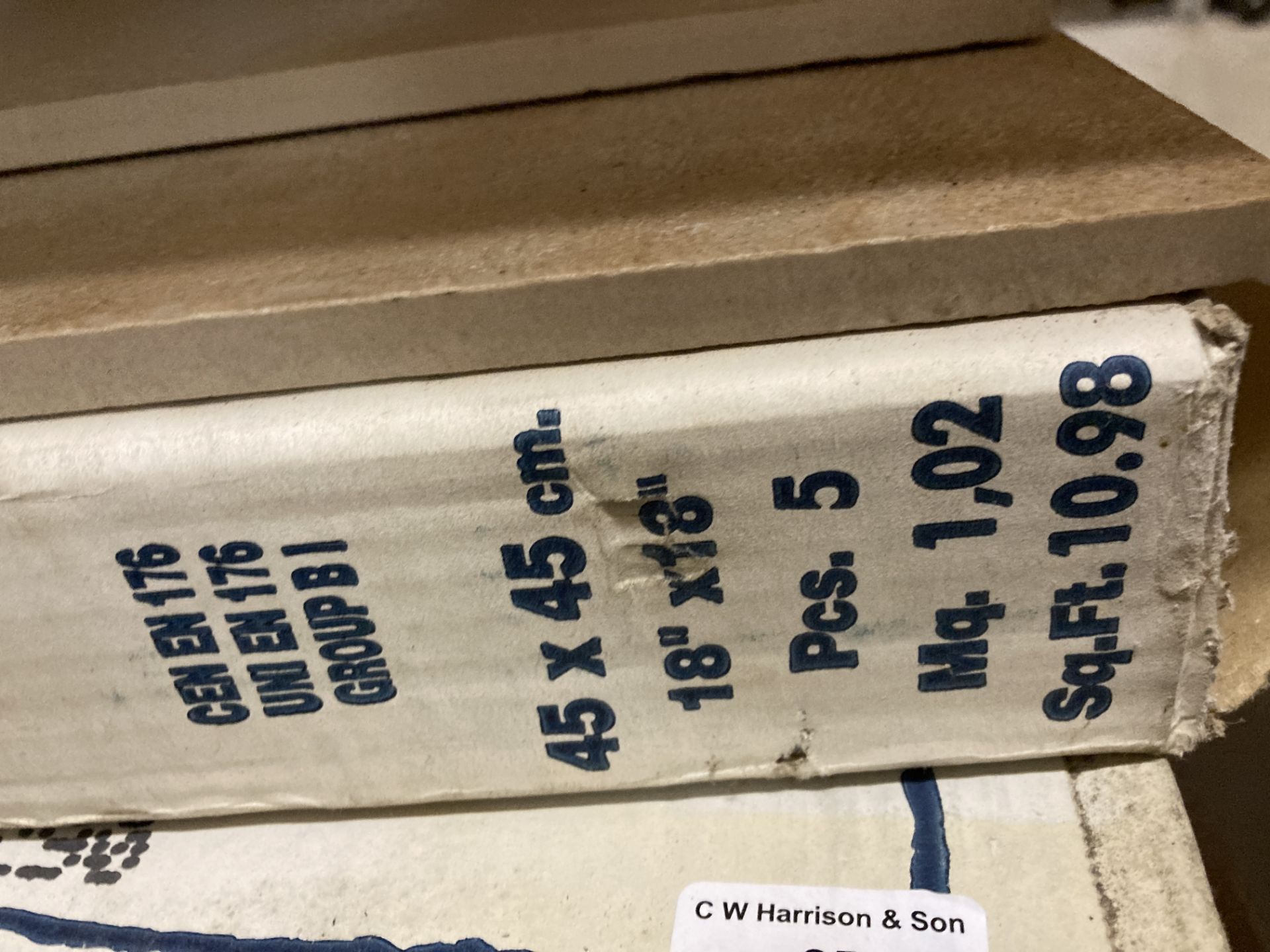 Contents to pallet - six boxes of La Fabbrica porcelain floor tiles - 5 per box each 45cm x 45cm - Image 2 of 4