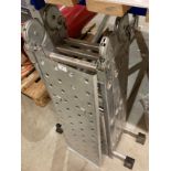 An aluminium multi-purpose folding ladder - max weight 150kg (CWH Ref: J01 floor) Further