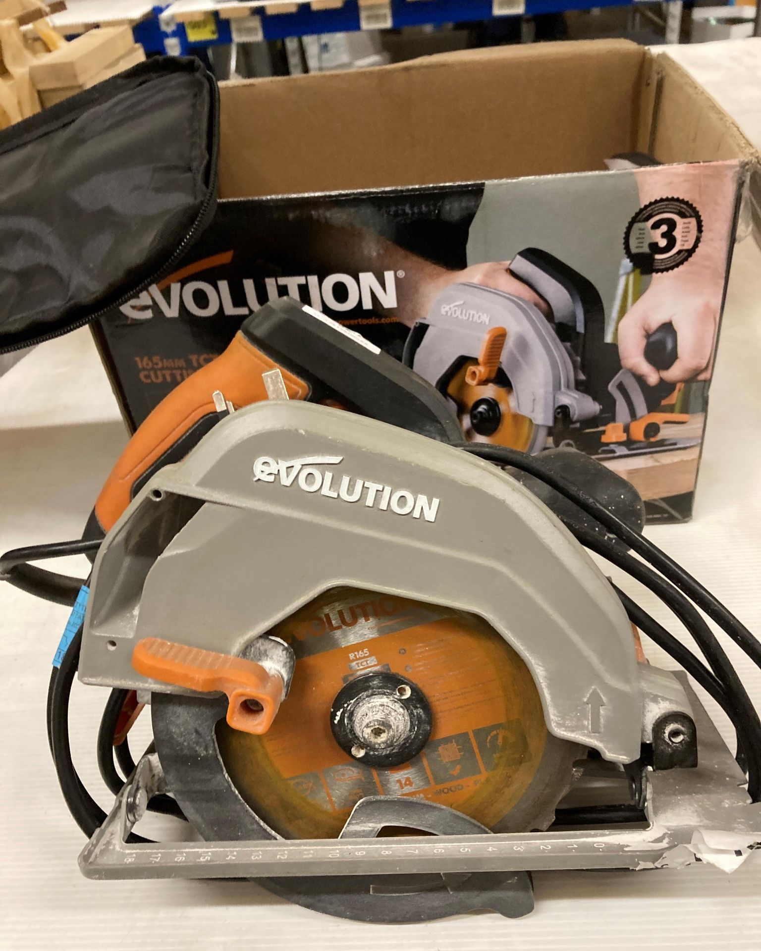 An Evolution 165mm TCT multi material circular saw 240v model R165 (CWH Ref: J03) Further