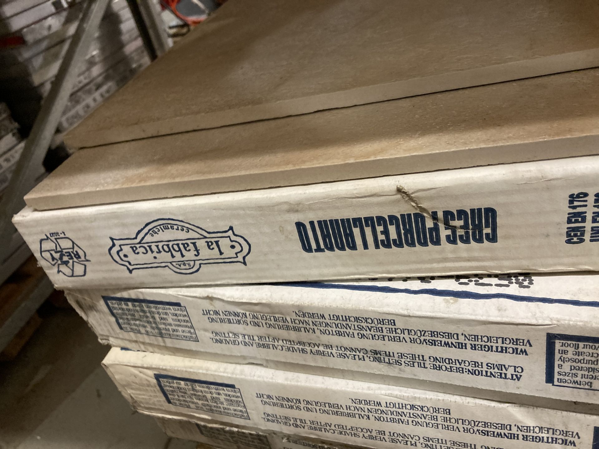 Contents to pallet - six boxes of La Fabbrica porcelain floor tiles - 5 per box each 45cm x 45cm - Image 3 of 4