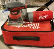 Milwaukee power sander (240v) in a soft carry case model: SOS-140 (CWH REF: S07)