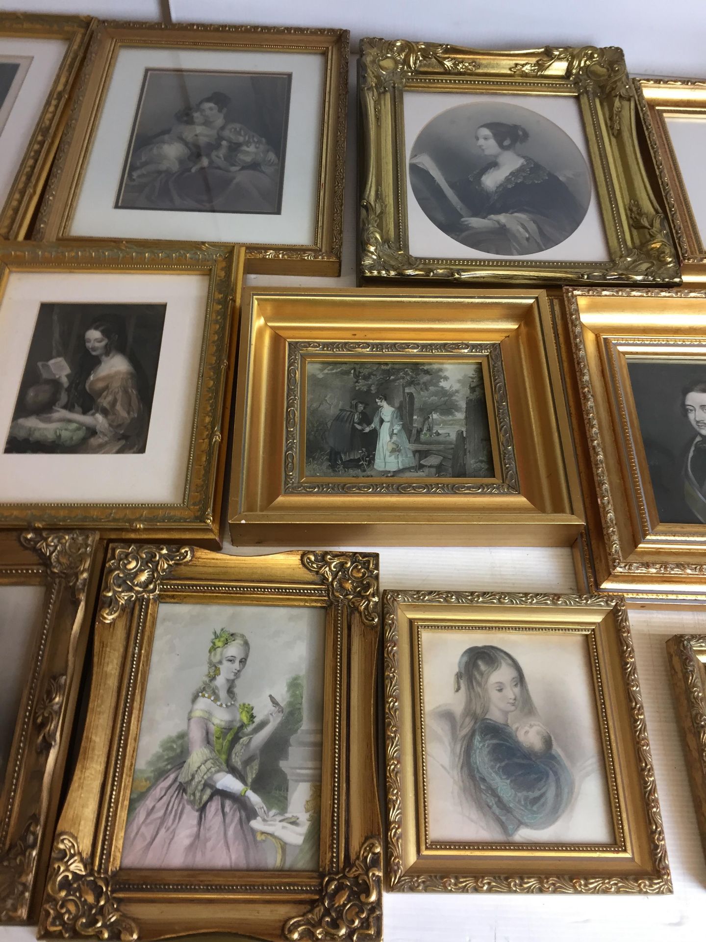 Thirty-eight items including fifteen gilt-framed Victorian prints including Queen Victoria and - Image 4 of 7