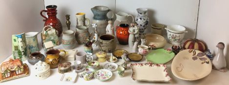 Fifty plus ceramic items including Royal Doulton Clover oblong shallow dish 23 x 18cm,