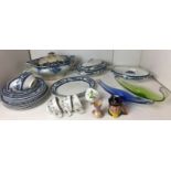 Twenty-four items including fifteen pieces of Wood & Sons Lorraine dinner service,
