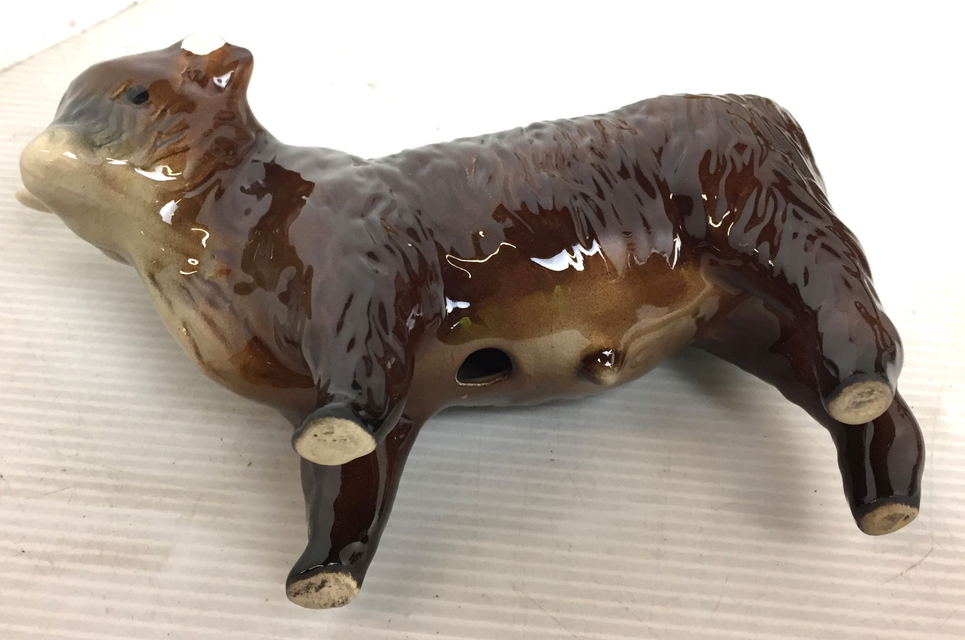 Four items including three Beswick animals including bay prancing stallion19cm high (repair to - Image 14 of 14