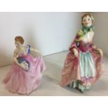 Two Royal Doulton figurines Invitation 14cm high,